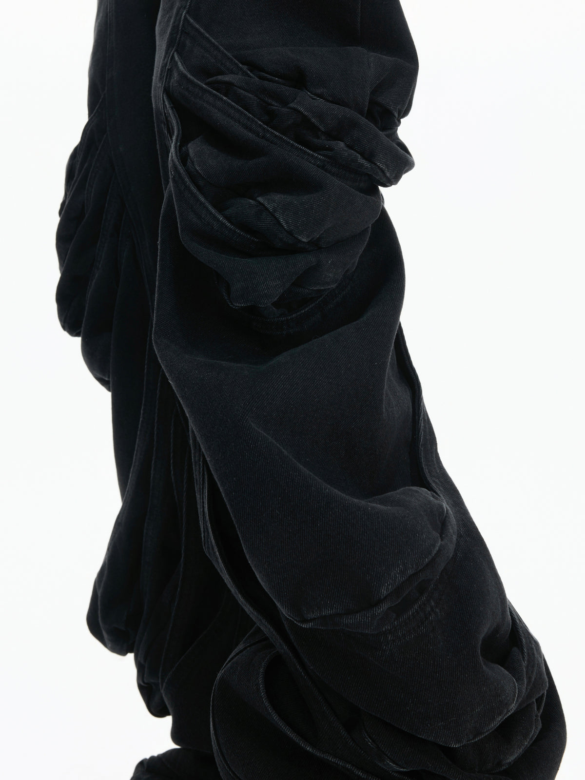 Deconstructed Washed Straight-Leg Jeans - product image 5