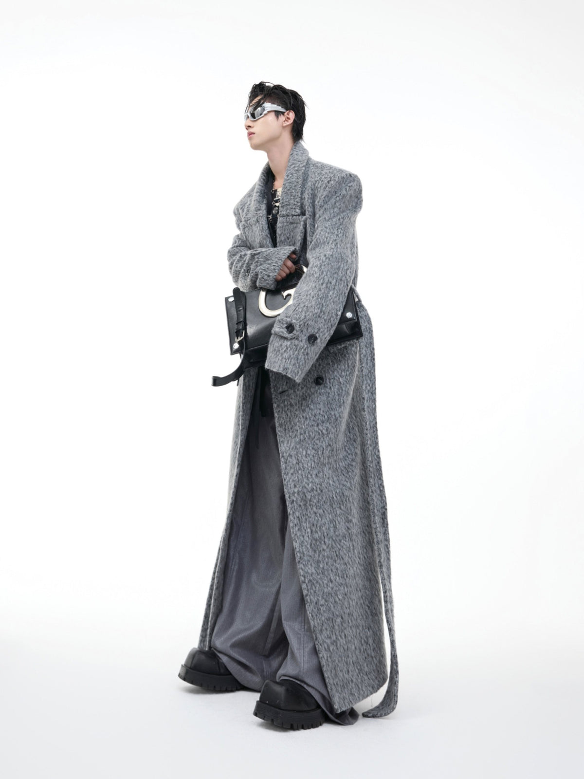 Belted Double-Breasted Wool-Blend Coat - product image 1