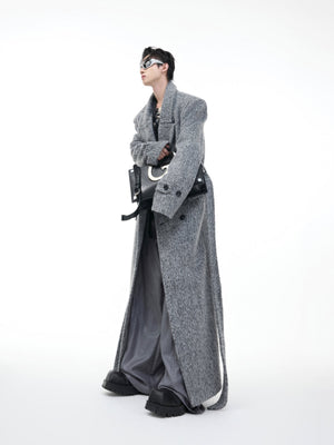Belted Double-Breasted Wool-Blend Coat - product image 1