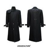 Black Sequin Wool-Blend Long Coat - product image 5