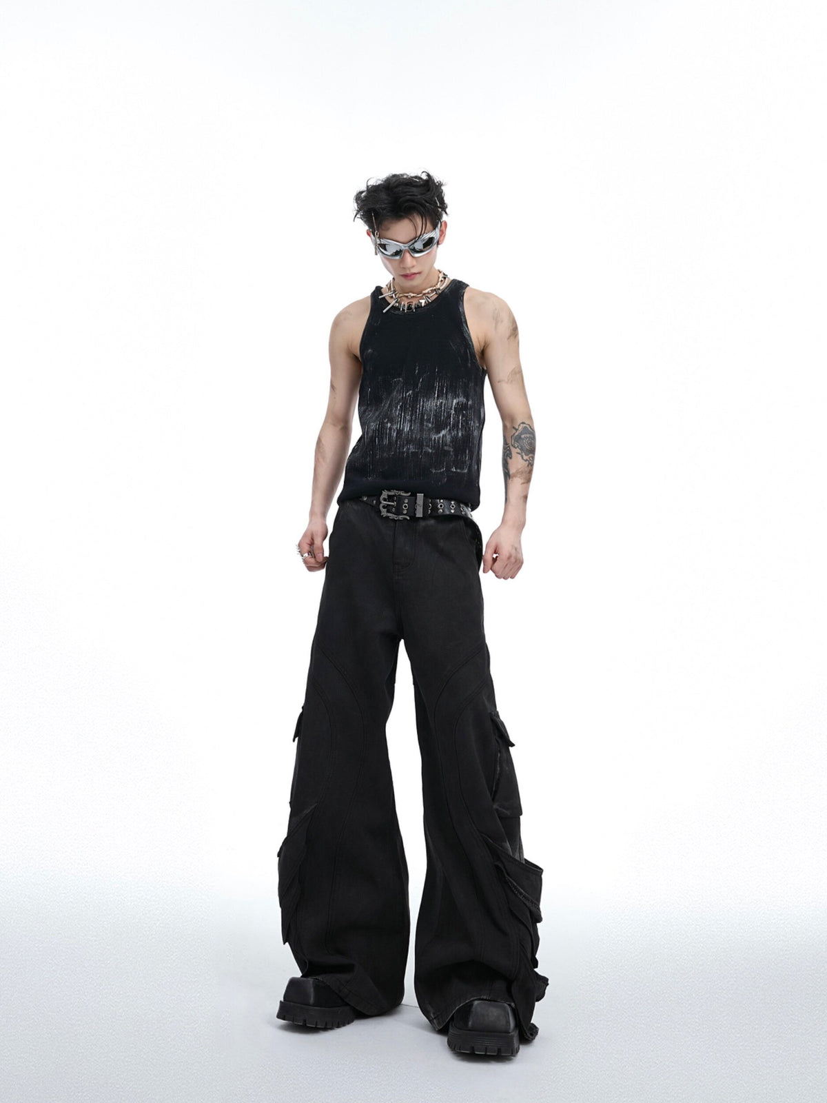 Distressed Ribbed Tank Vest - product image 5