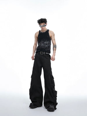 Distressed Ribbed Tank Vest - product image 5