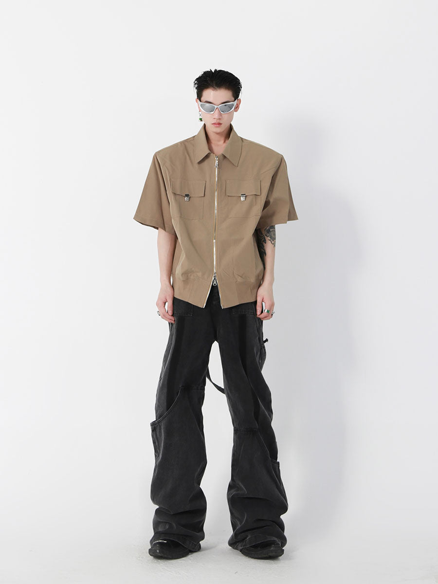 Cropped Zip Polo Jacket - product image 5