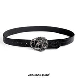 Crocodile-Embossed Horse-Head Belt - product image 5