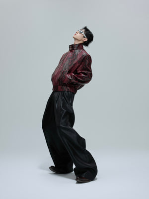 Reversible Croc-Texture Faux Leather Jacket - product image 5