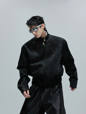 Reversible Croc-Texture Faux Leather Jacket - product image 3