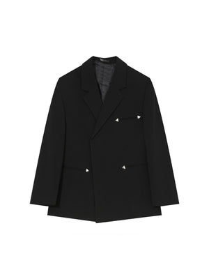 Relaxed Black Double-Breasted Blazer - product image 5