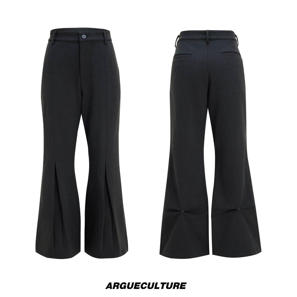 Pleated Wool-Blend Micro-Flare Trousers - product image 5