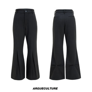 Pleated Wool-Blend Micro-Flare Trousers - product image 5