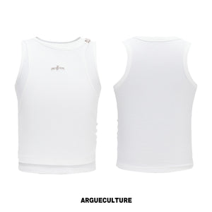 Asymmetric Faux-Layer Ribbed Tank - product image 5