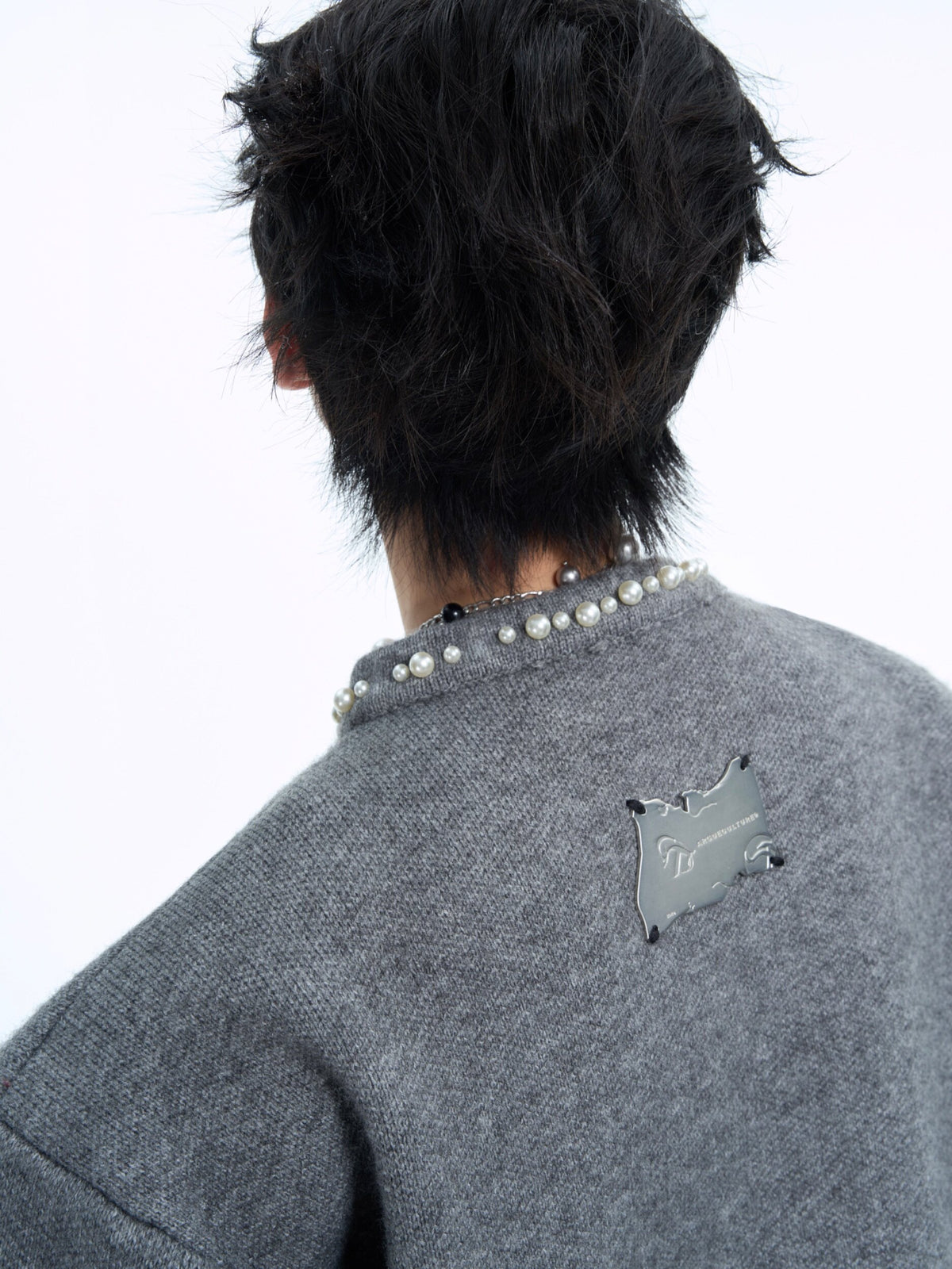 Pearl-Trimmed Short Cardigan Sweater - product image 4