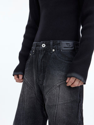 Washed Distressed Flare Jeans - product image 4