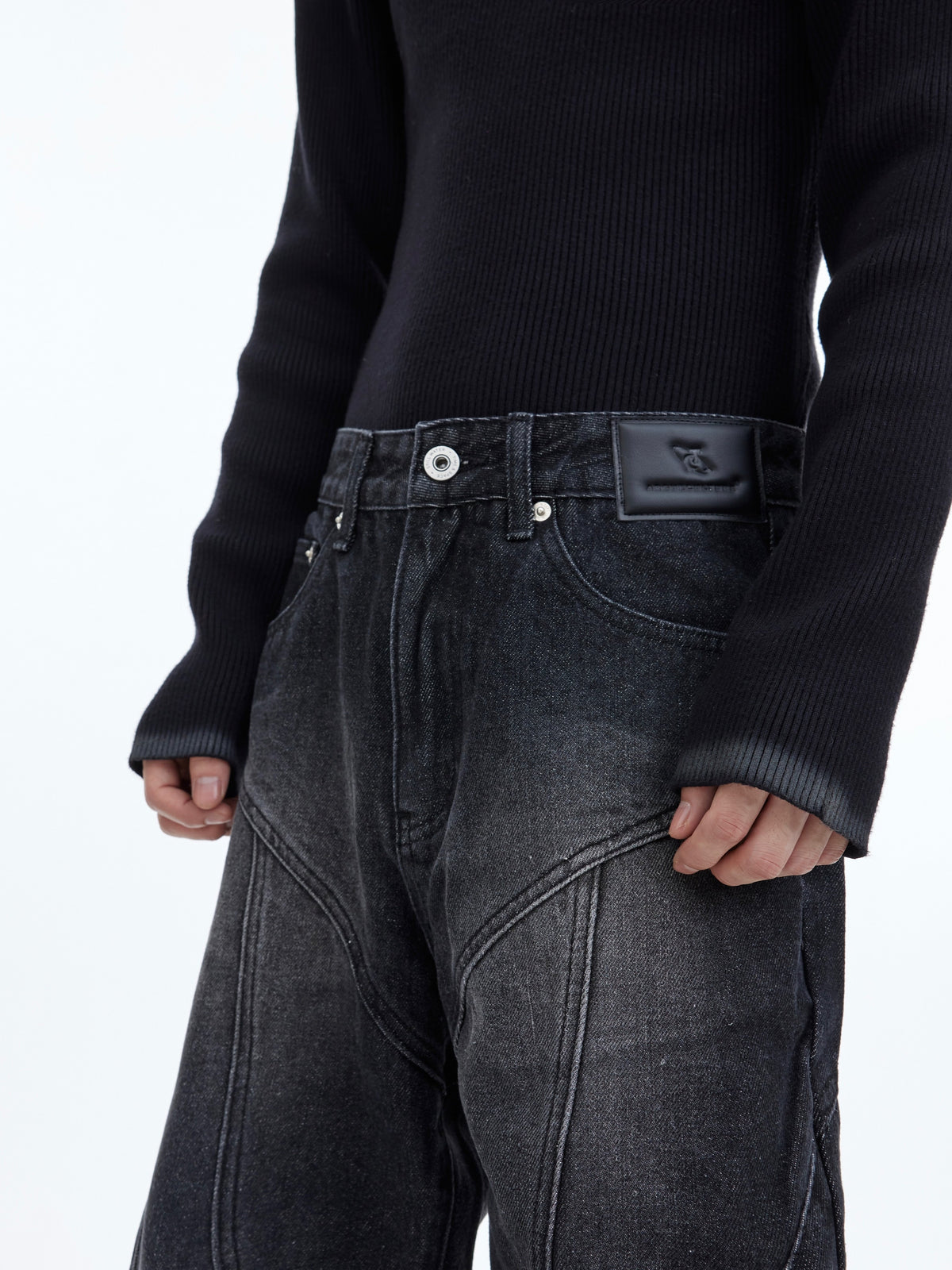 Washed Distressed Flare Jeans - product image 4