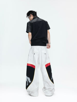 Racing Color-Block Straight-Leg Pants - product image 4