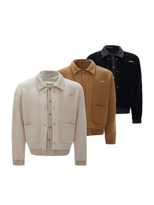Faux-Layered Wool Cashmere Cardigan - product image 1