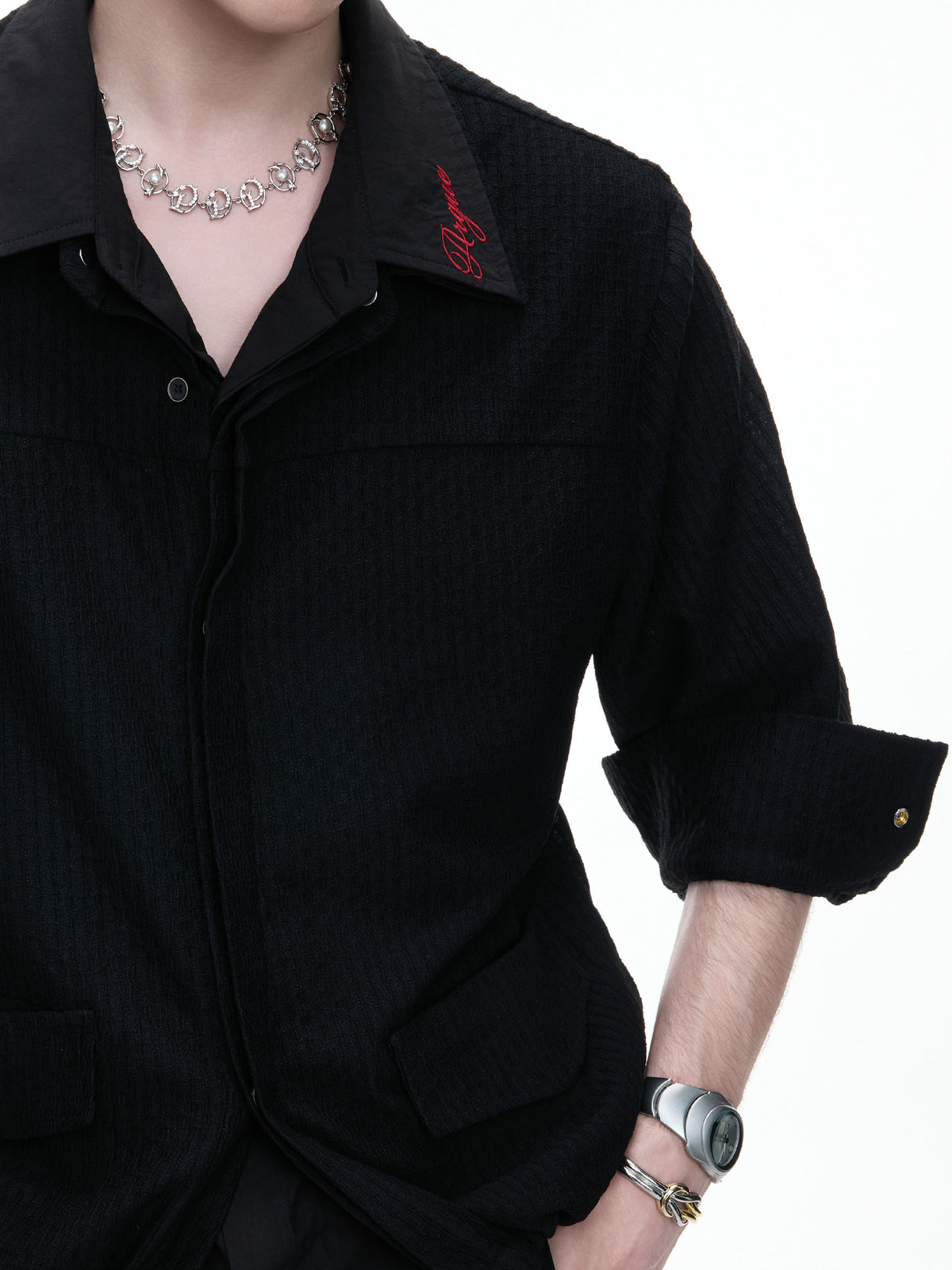 Layered Panel Button Shirt - product image 4