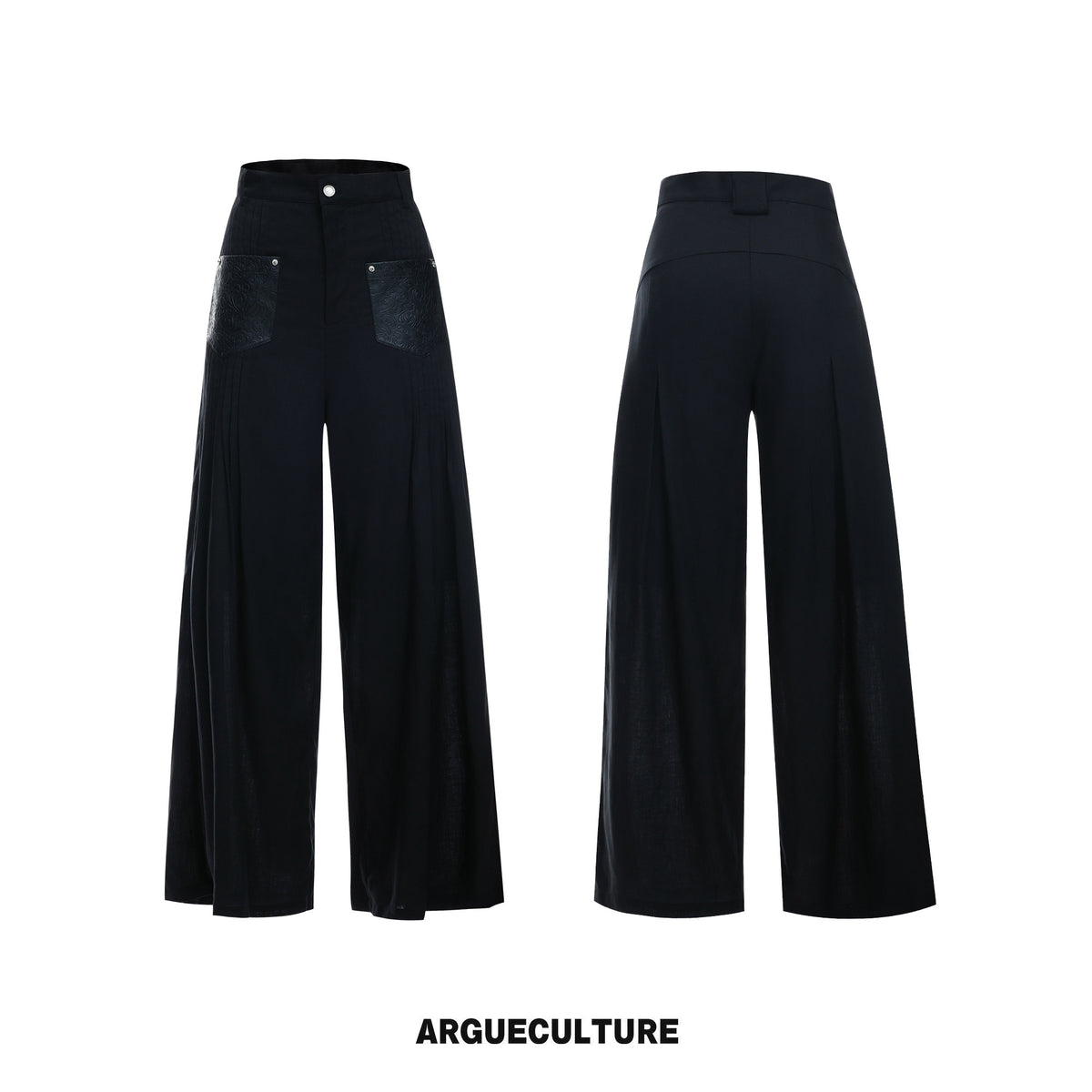 Embroidered Stripe Shirt & Wide-Leg Pants - variant image 13