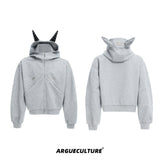 Doberman-Ear Rivet Zip Hoodie - product image 5