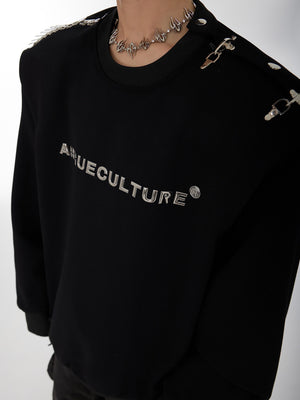 Asymmetric Metal-Buckle Long-Sleeve Top - product image 5