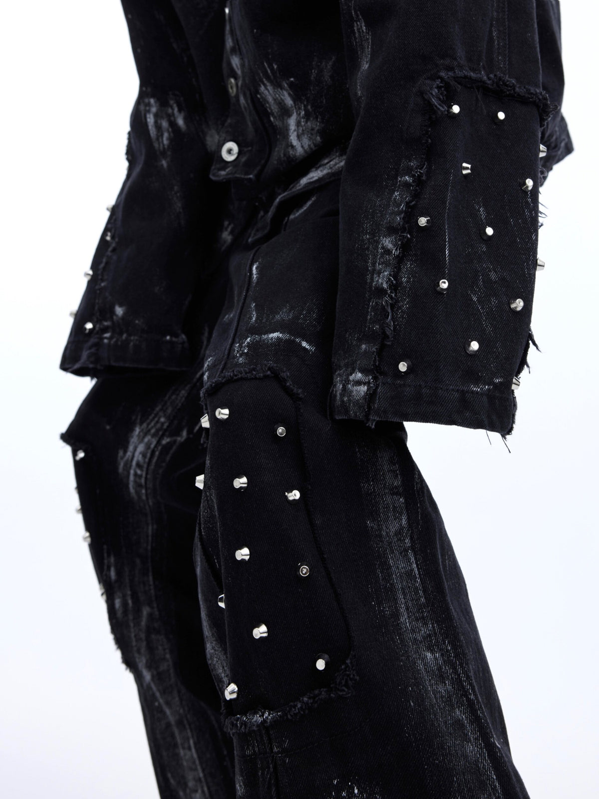 Distressed Painted Denim Jacket - product image 4