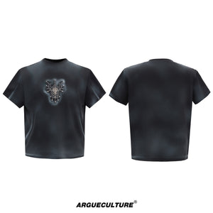 Hand-Painted Colorblock Shoulder T-Shirt - product image 5
