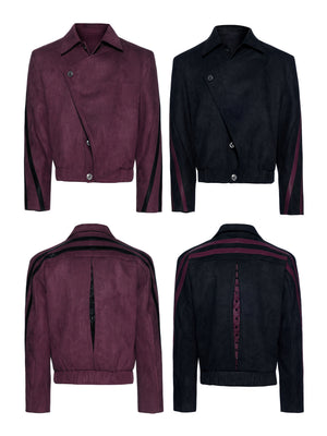 Studded Snake-Texture Cropped Jacket - product image 1