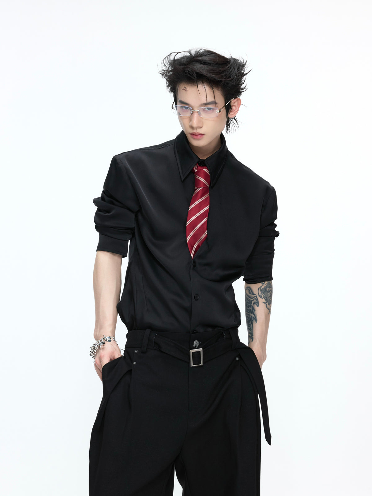 Structured Satin Acetate Shirt - product image 4