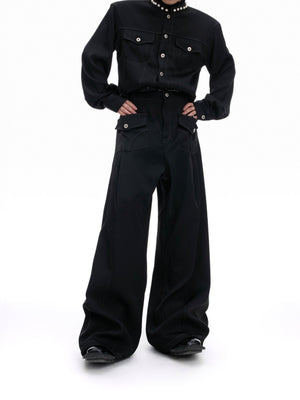 Contrast-Stitch Cargo Jeans - product image 3
