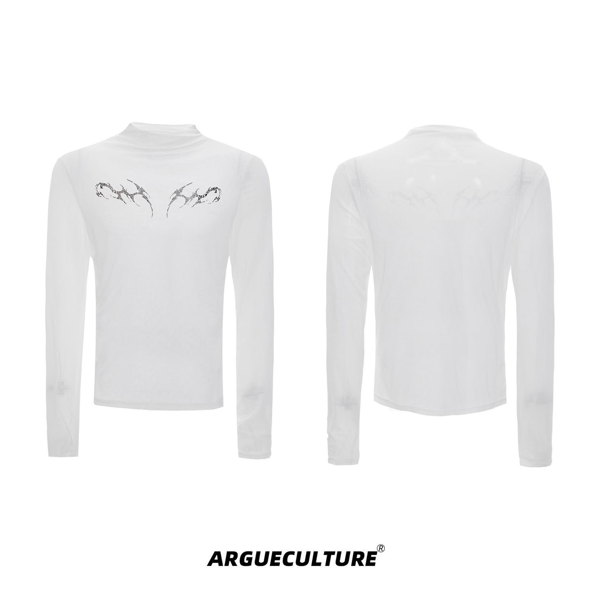 Embossed Mesh Long-Sleeve Tee - product image 5