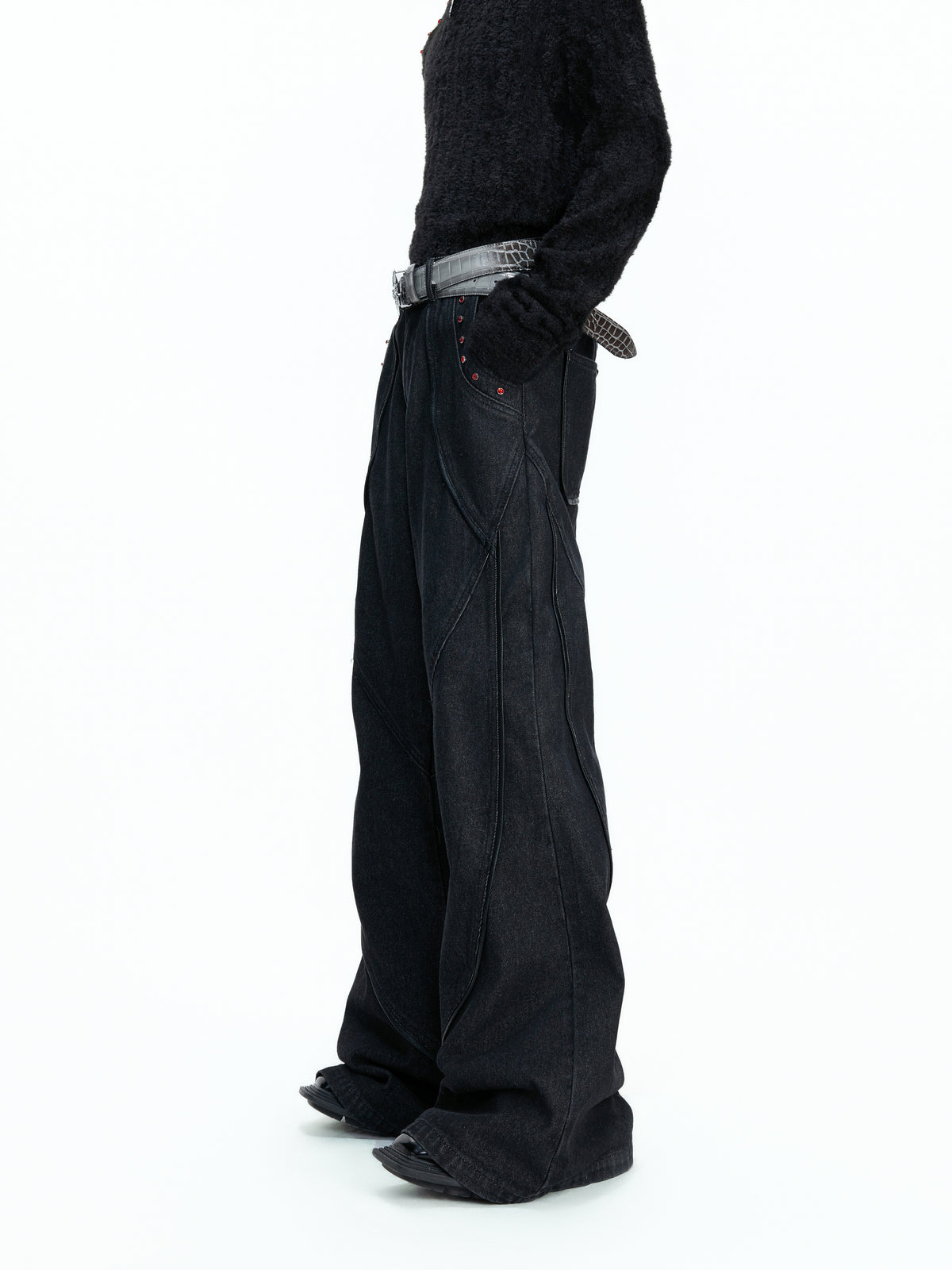 Washed Black Wide-Leg Jeans - product image 2