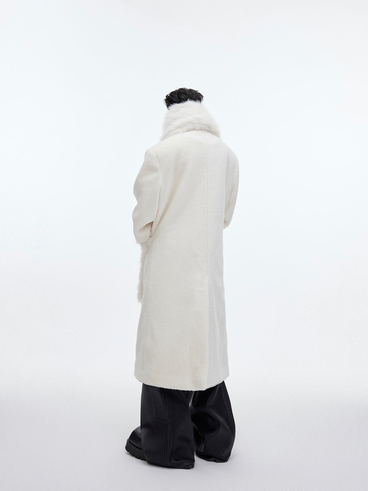 Longline Cocoon Patchwork Coat - product image 4