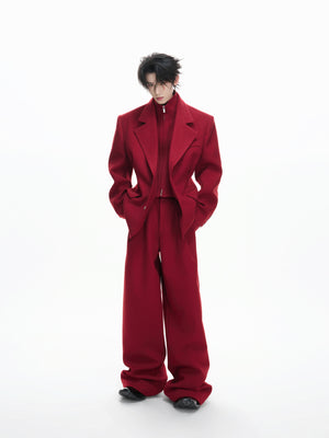 Deconstructed Cotton-Wool Suit Jacket - product image 1