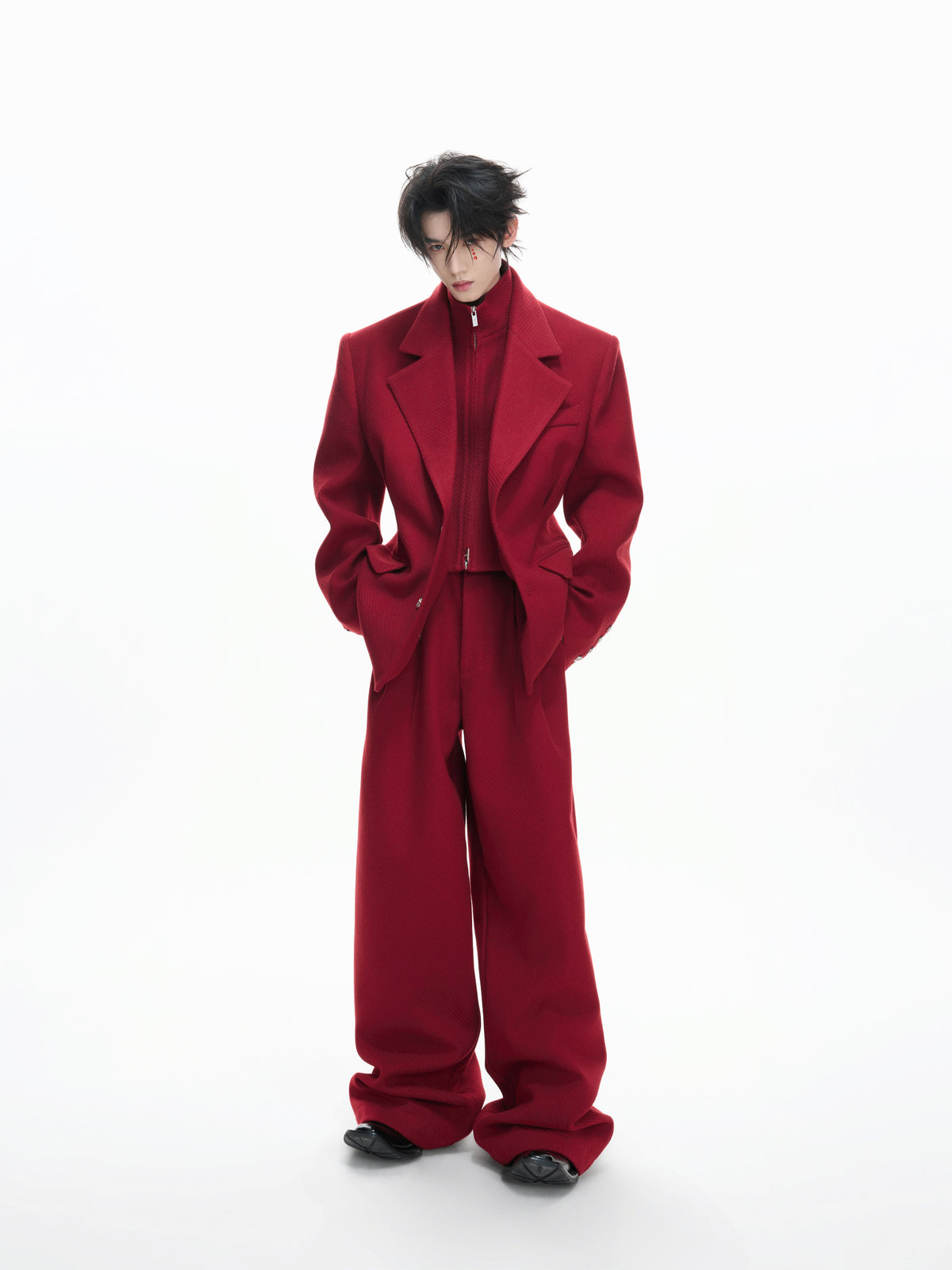 Deconstructed Cotton-Wool Suit Jacket - product image 1