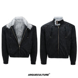 Oversized Faux Leather Fur-Collar Jacket - product image 5