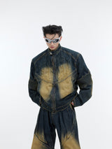 Deconstructed Washed Denim Jacket - product image 5