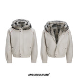 Fleece-Lined Faux Leather Hooded Jacket - product image 5