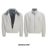 Oversized Faux Leather Fur-Collar Jacket - product image 5