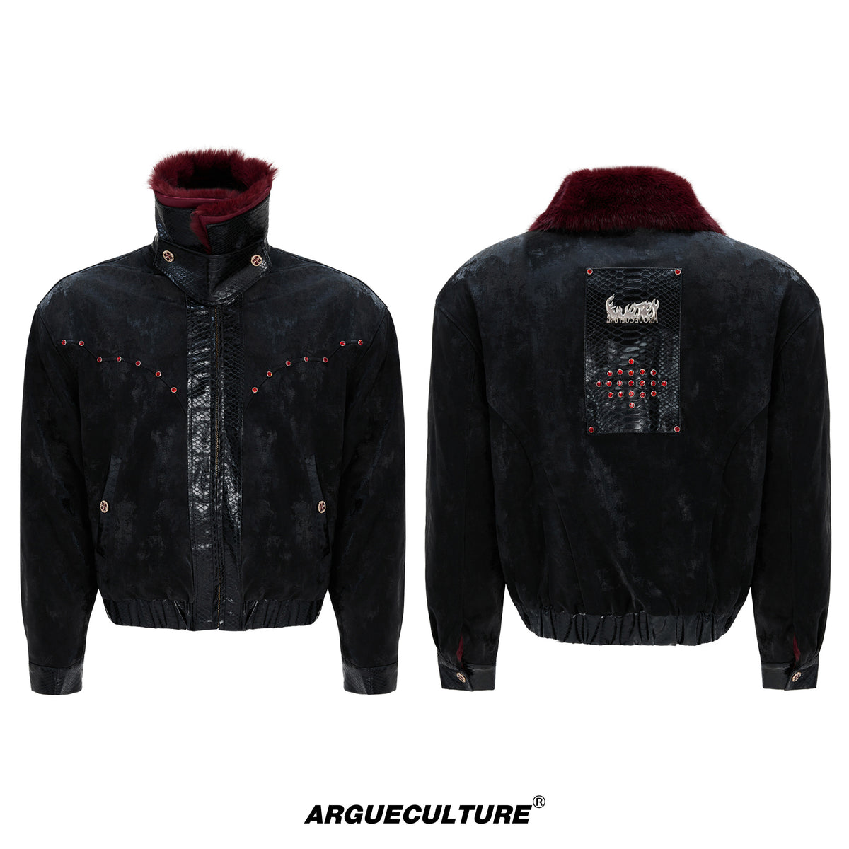 Reversible Leather Fur-Collar Jacket - product image 5