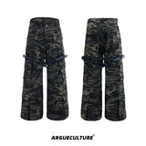 Green Camouflage Belted Cargo Pants - product image 5