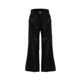 Deconstructed Liquid-Gloss Wide-Leg Pants - product image 5