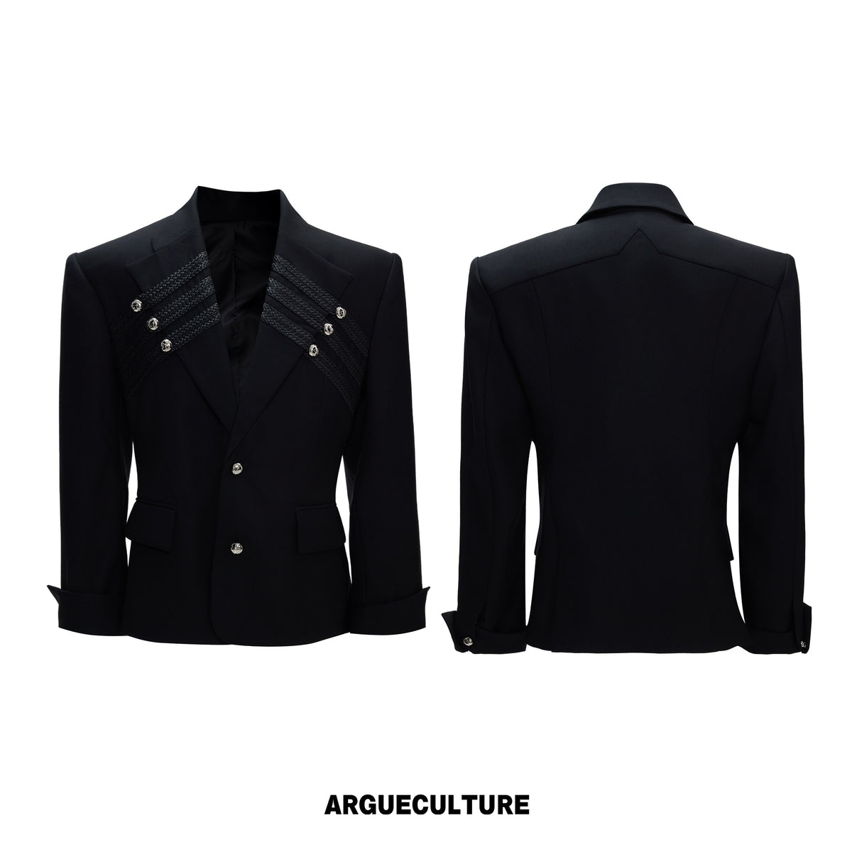 Metal-Detail Wide-Lapel Suit Separates - product image 5