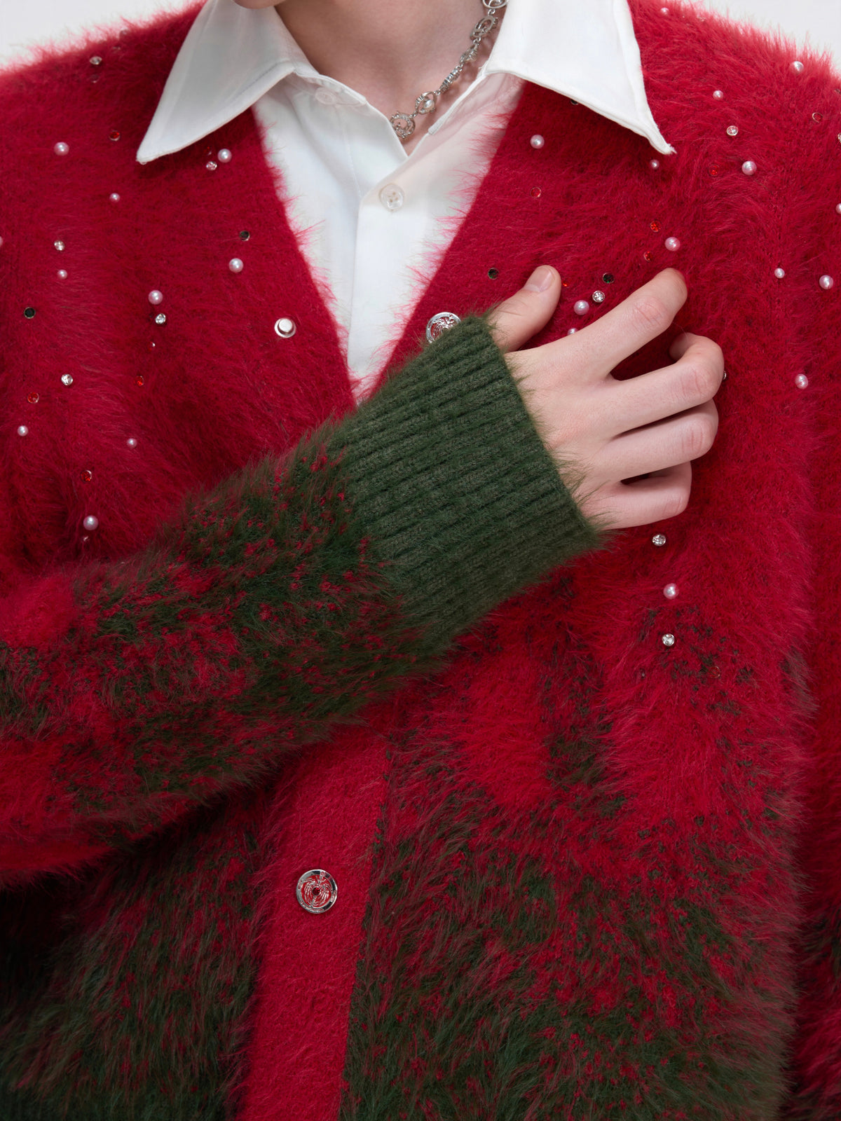 Gradient Wool-Blend Knit Cardigan - product image 4