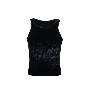Distressed Ribbed Tank Vest - product image 5