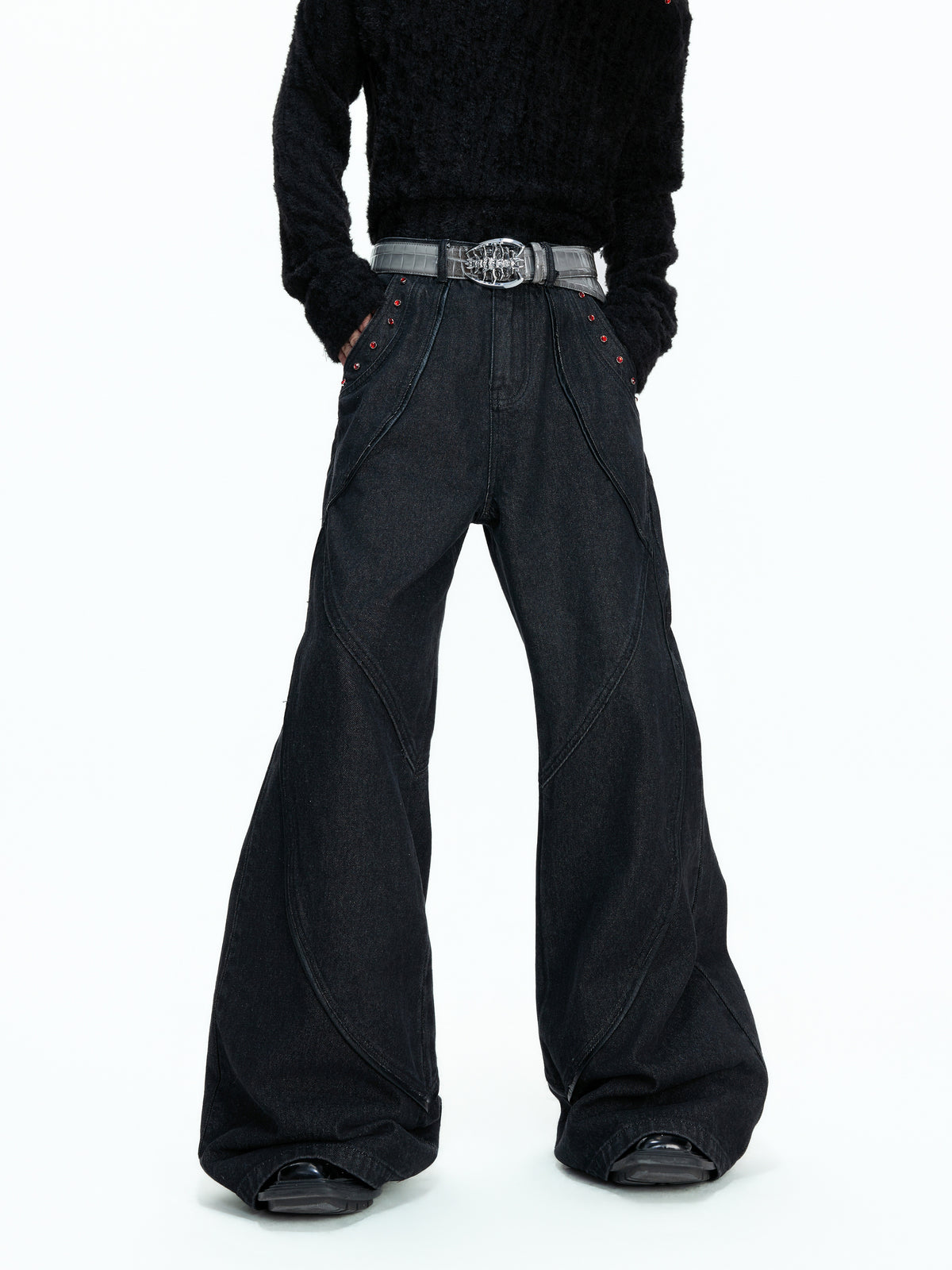 Washed Black Wide-Leg Jeans - product image 4