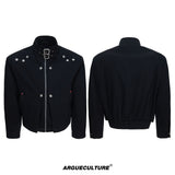 Washed Cropped Court-Button Jacket - product image 5