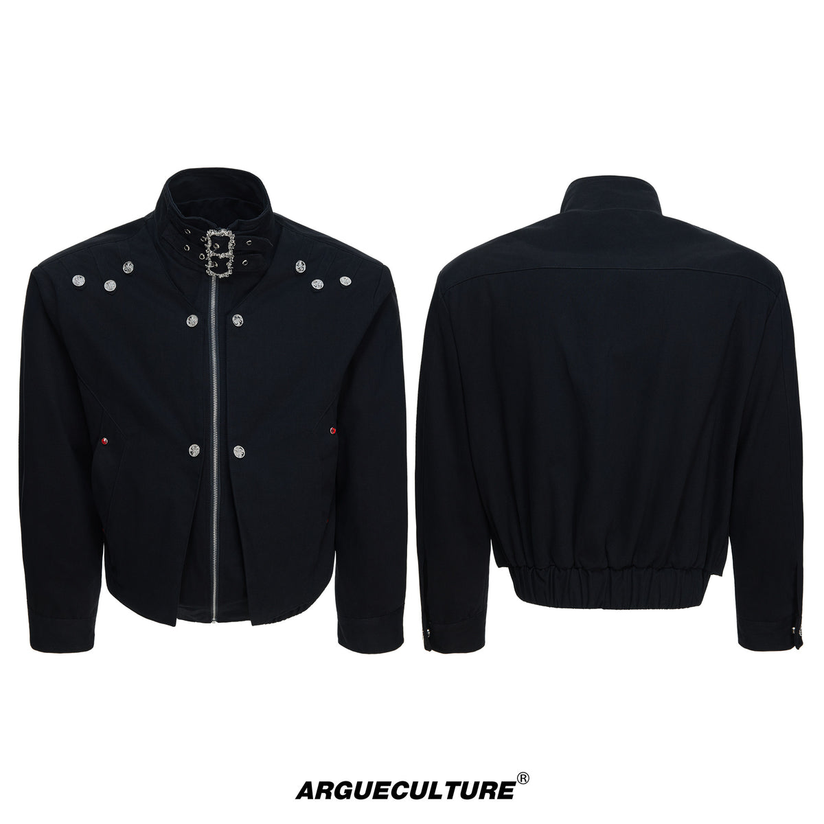 Washed Cropped Court-Button Jacket - product image 5