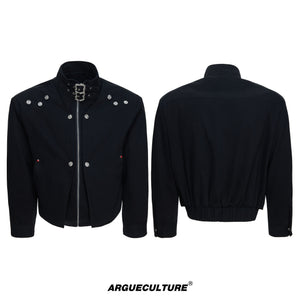 Washed Cropped Court-Button Jacket - product image 5