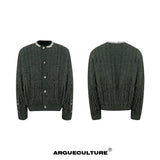 Rhinestone Distressed Knit Cardigan - product image 5