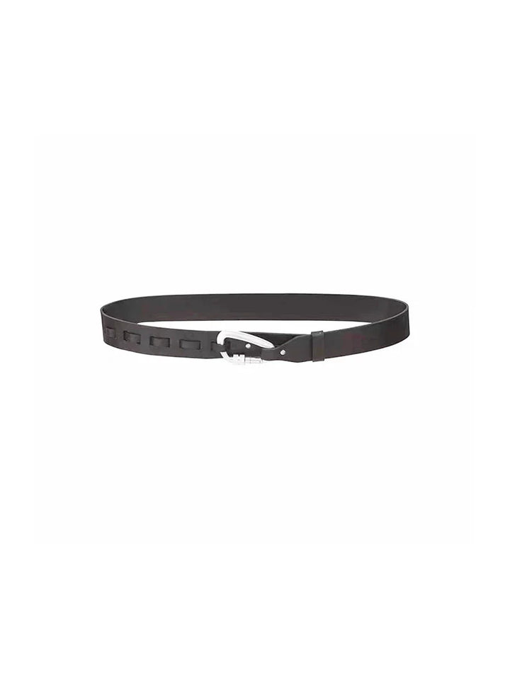 Minimalist PU Leather Belt with Metallic Buckle - ArgueCulture