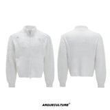 Pearl-Detail Wool-Blend Zip Cardigan - product image 5